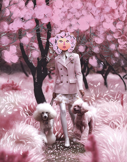 The Blessing Girl: Rich Dog Walker Energy (11x14 Giclée Print) - The Blessing Girl
